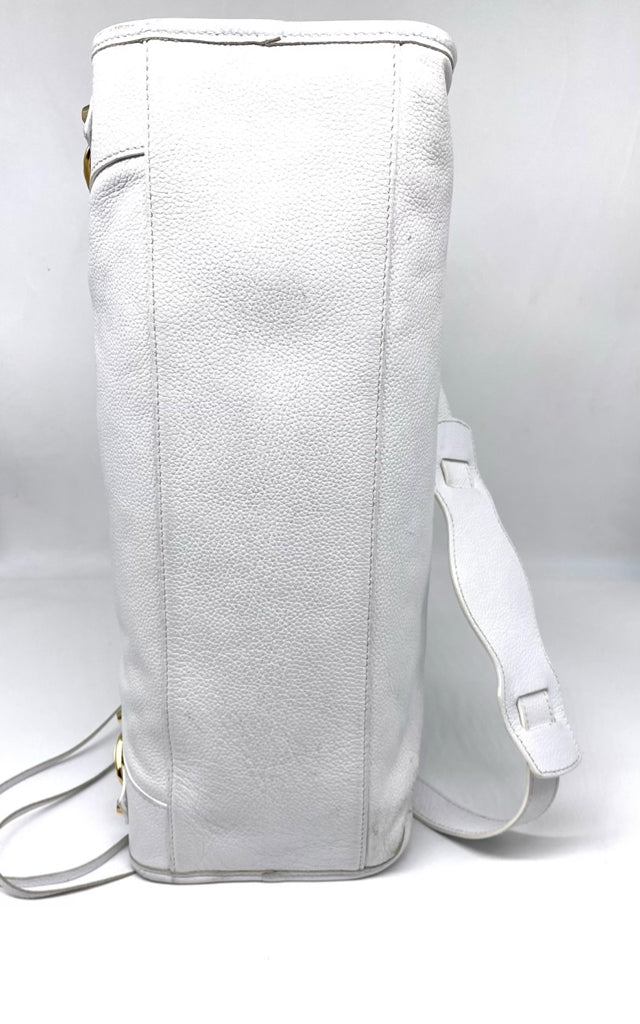 BALENCIAGA Motorcycle City White Handbag