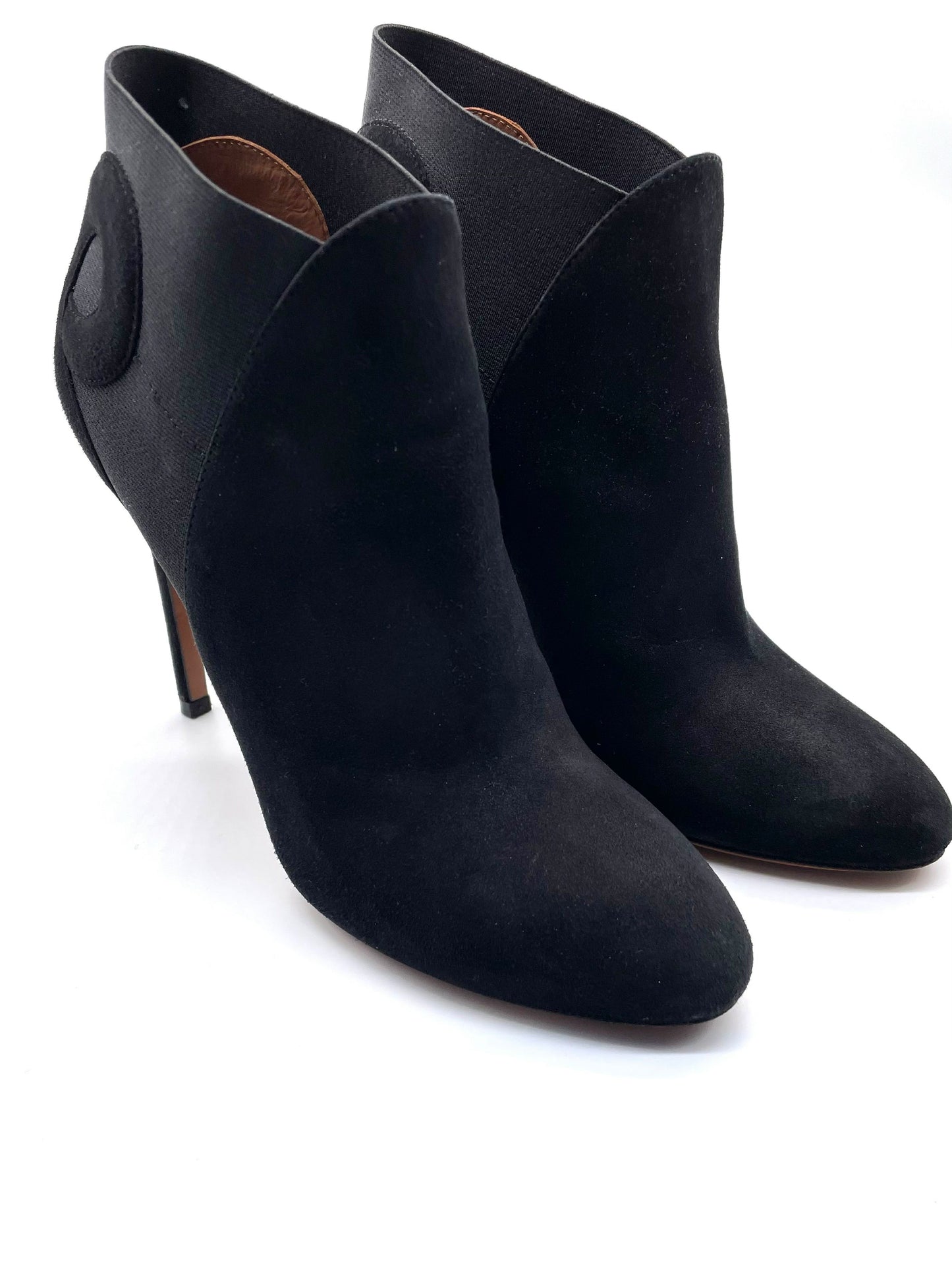 ALAIA Suede Black Booties