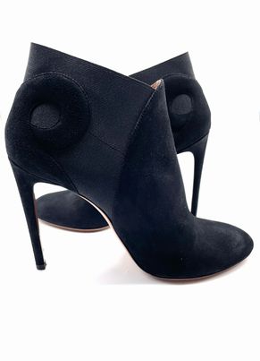 ALAIA Suede Black Booties