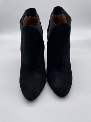 ALAIA Suede Black Booties