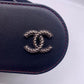 CHANEL Back Chain Leather Wide Belt  Size 85/34