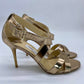 JIMMY CHOO Gold Strappy Heals  Size 39