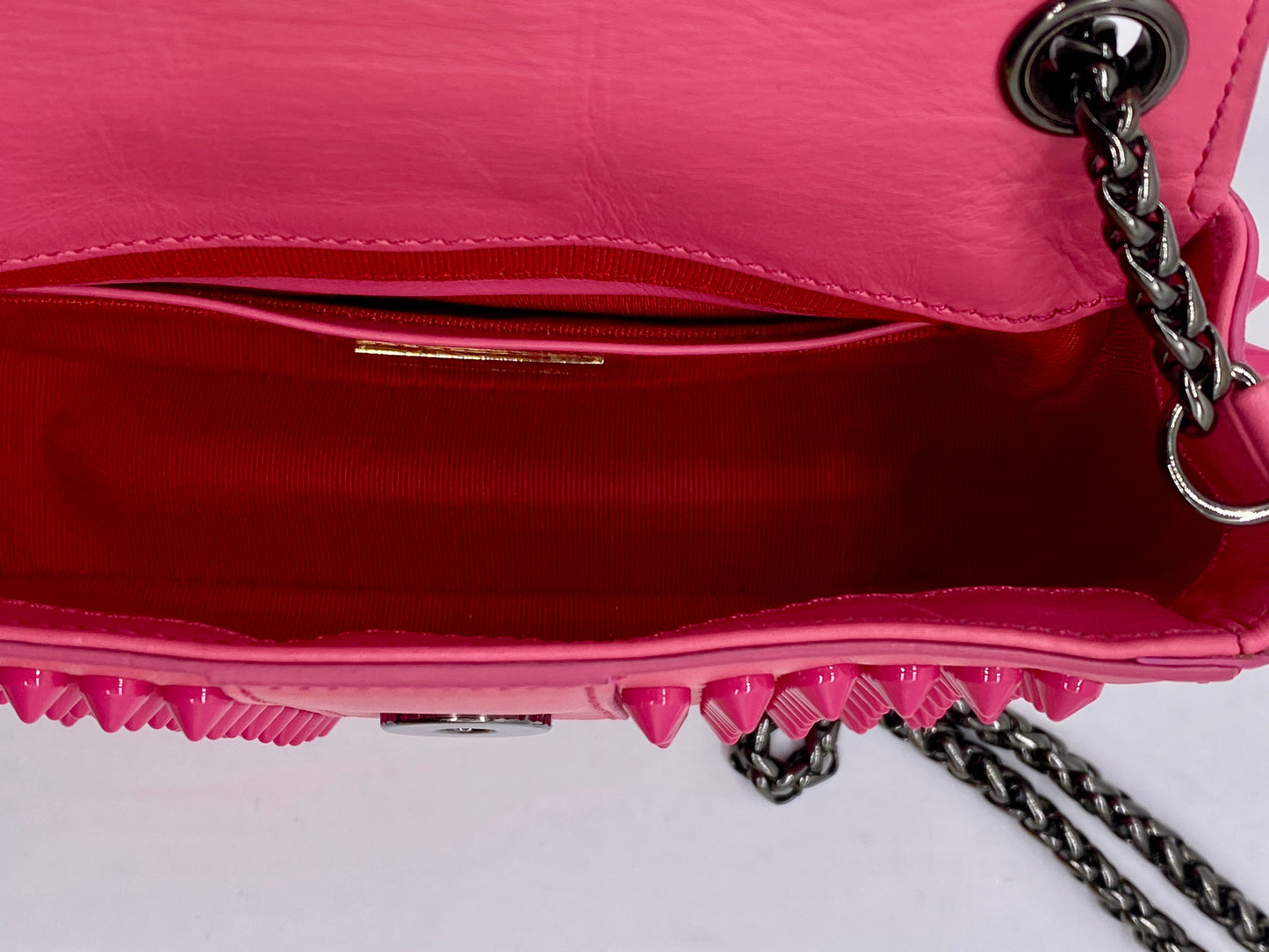 CHRISTIAN LOUBOUTIN Pink Sweet Charity Mini Handbag