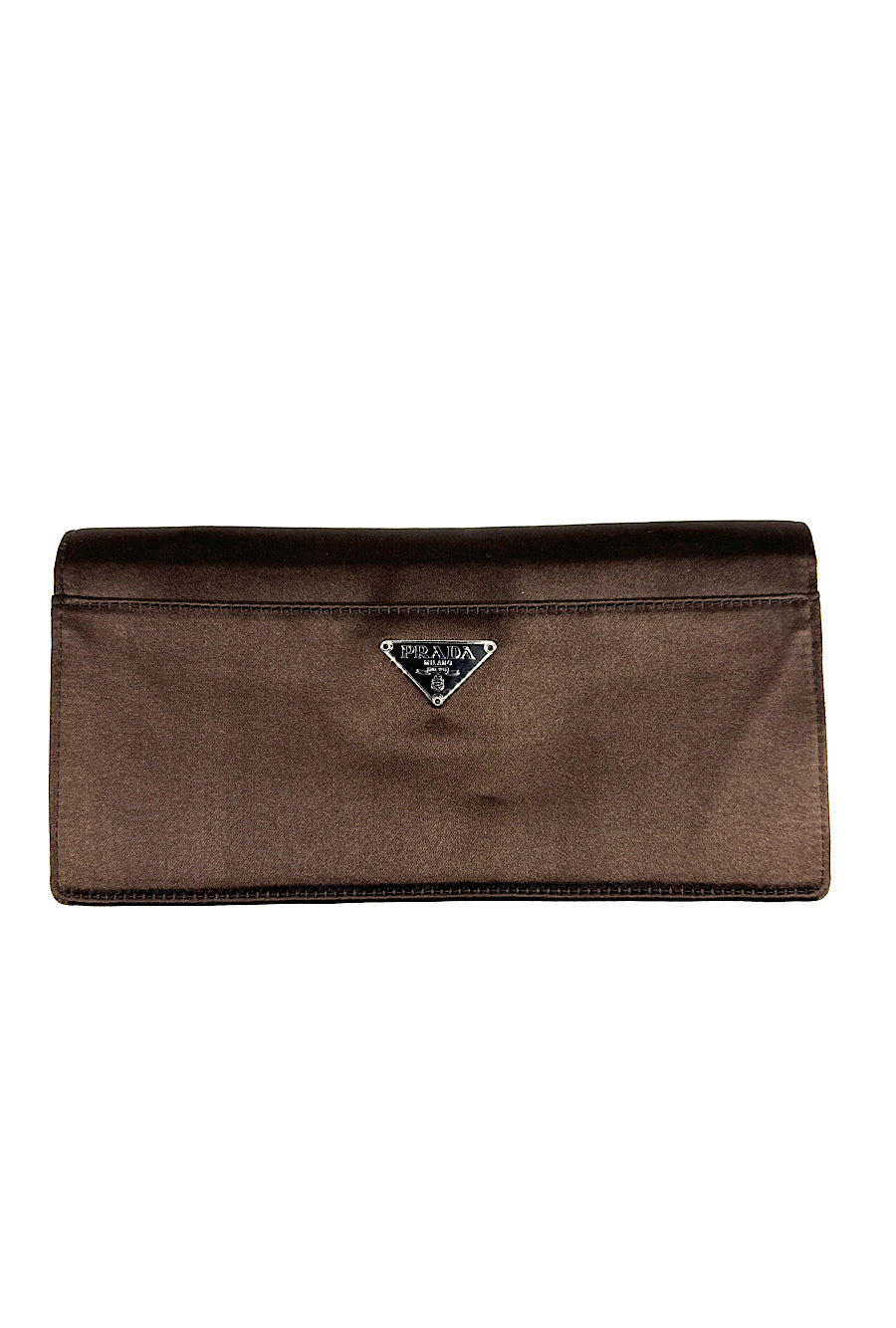 PRADA Brown Wallet Clutch Hanadbag
