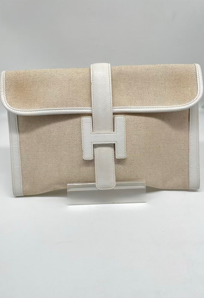 Hermes Jige Cloth Clutch