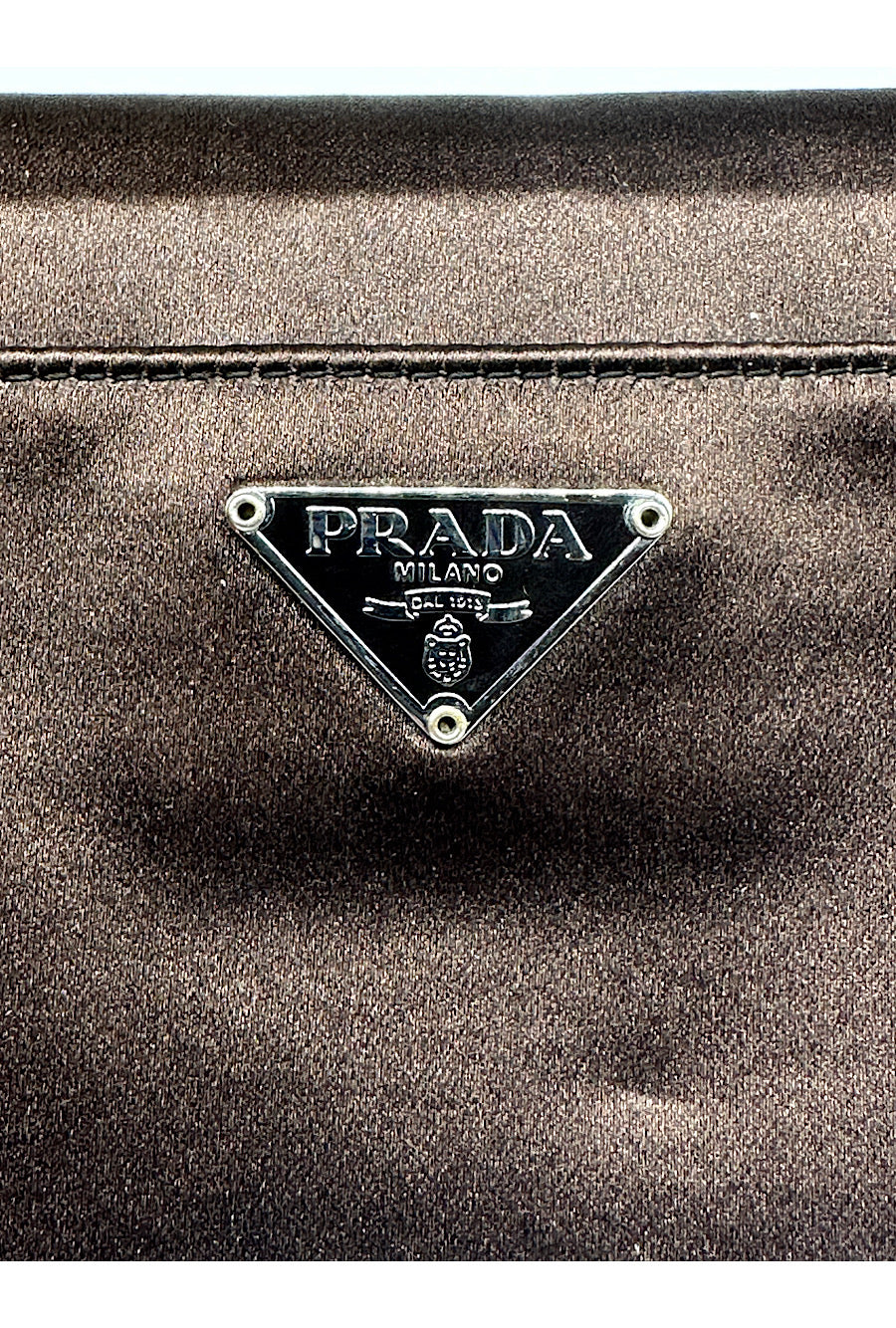 PRADA Brown Wallet Clutch Hanadbag