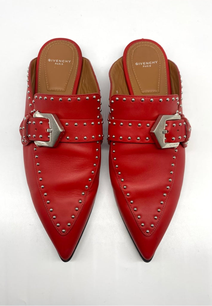 GIVENCHY Red Studded Mule | SZ 36