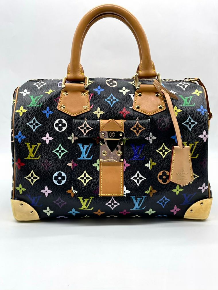 LOUIS VUITTON Speedy 30 Takashi Murakami Handbag