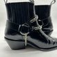 ANNIE BING Black Silver Ankle Boots| SZ 38