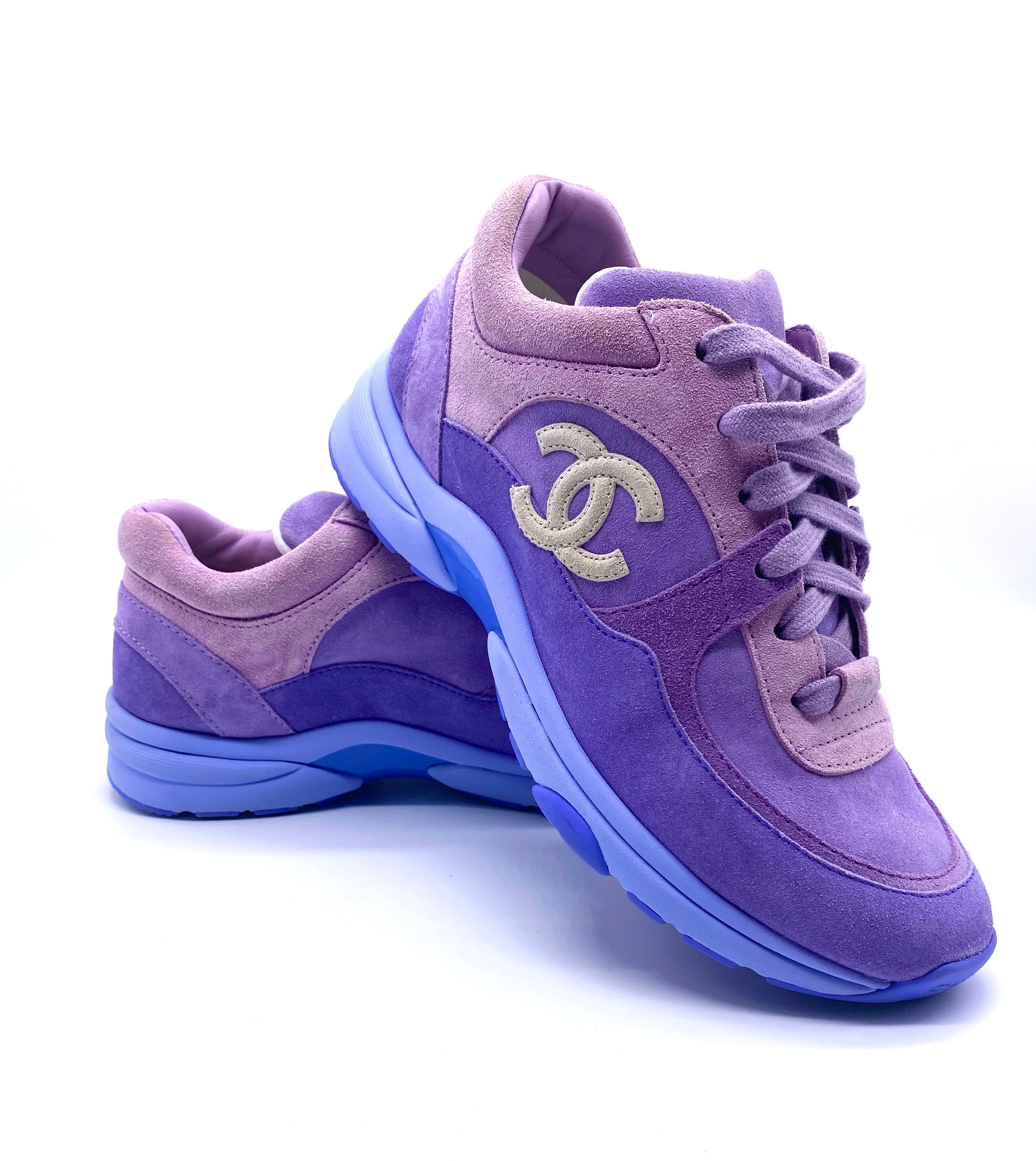 CHANEL purple loafers SS22  hey its personal shopper london