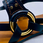 CHLOE Black Leather Demi Flat Sandal | Size 41