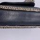 CHANEL Black Leather Silver Hardware Handbag