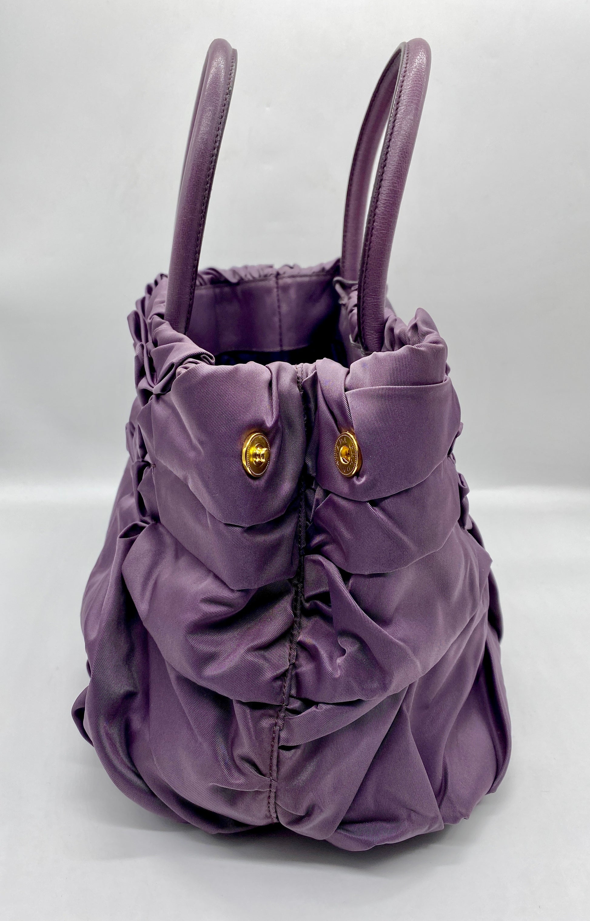PRADA Purple Origami Pleated Nylon Tote – Kouture Consignment & New