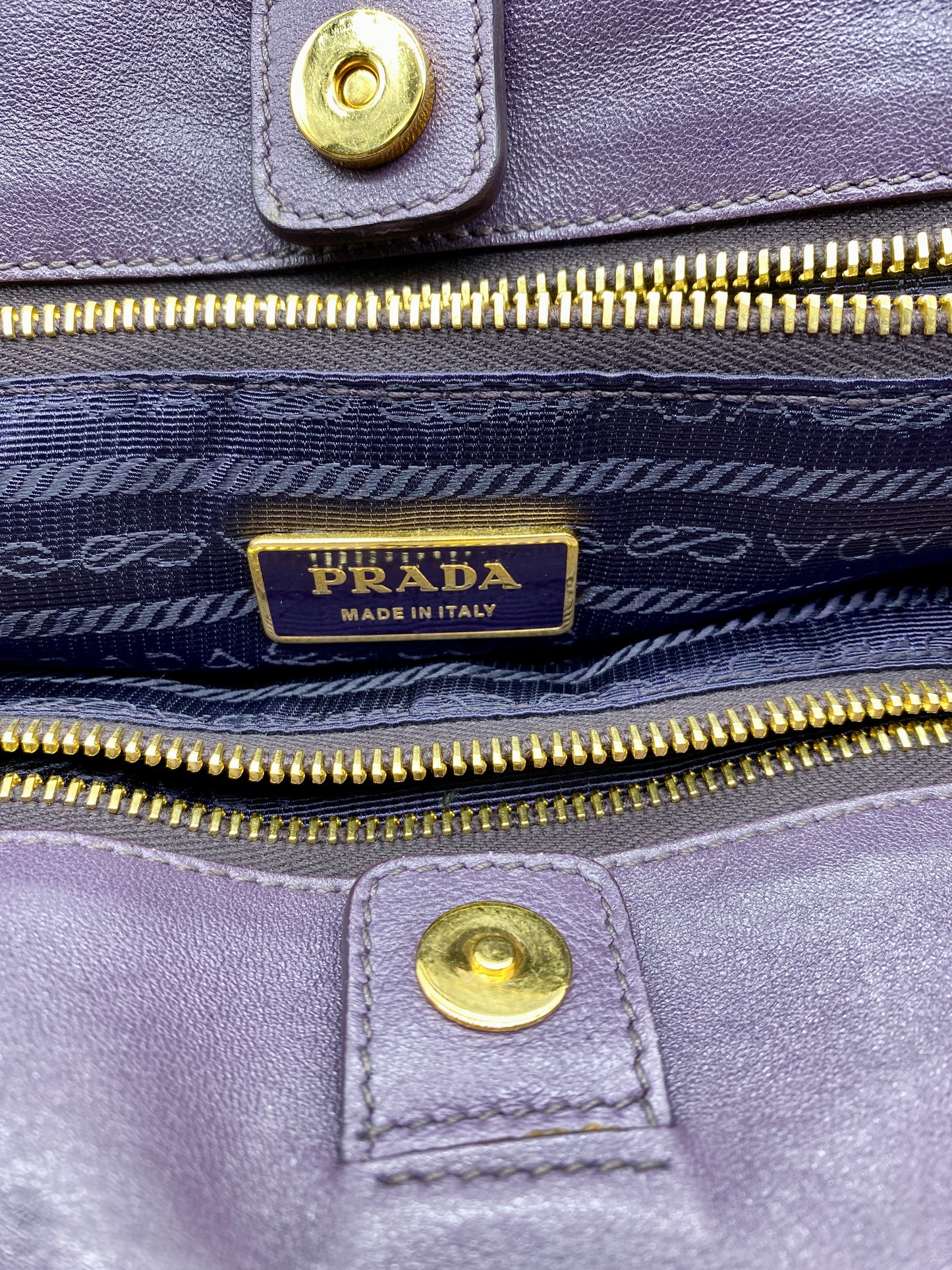 Fabric tote Prada Purple in Cloth - 35417759