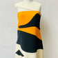 CHRISTIAN DIOR White Orange Black Sleeveless Dress | Size 8