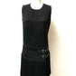 GUCCI Black Sleeveless Pleated Dress | Size 42