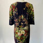 Purple Floral & Key Pattern Dress | Size 50